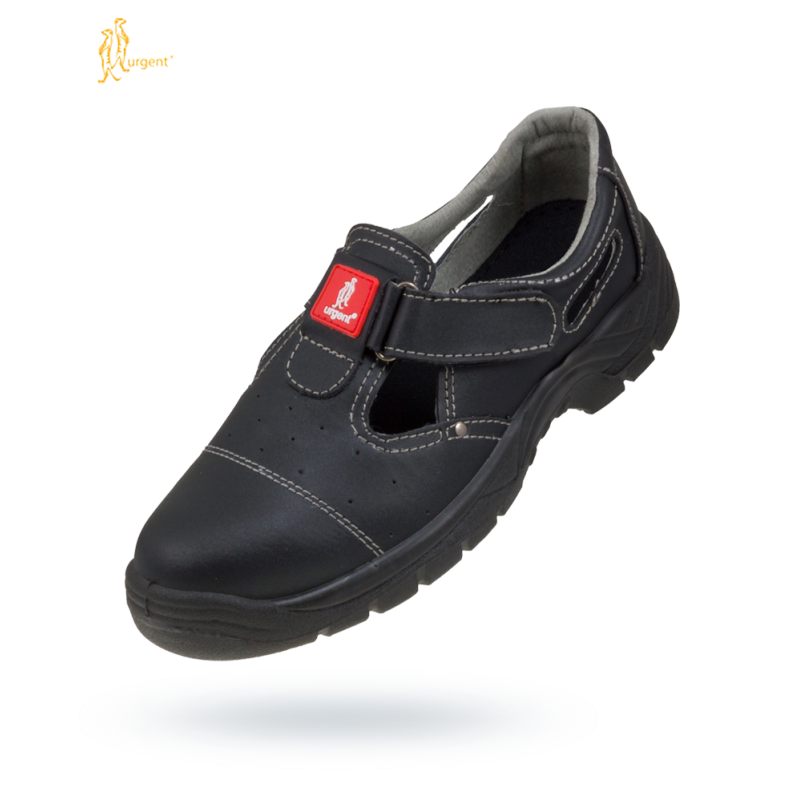 Buty URGENT sandały 303S1 rozmiar 45 czarne skóra