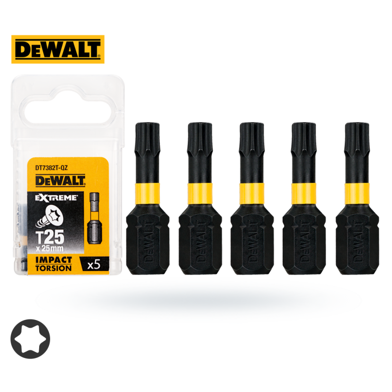 Bit udarowy DEWALT DT7382T T25x25mm Impact Torsion