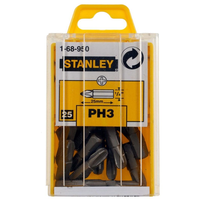 Bit końcówka wkrętakowa STANLEY 68-950 PH3 25mm kasetka 25szt.
