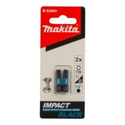 Zestaw 2 szt. końcówek udarowych TORX T30/25mm, Makita B-63694 Impact Black