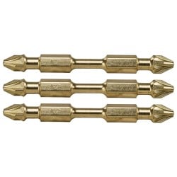 Zestaw 3 bitów udarowych dwustronnych Makita B-45222, PZ2 IMPACT GOLD 1/4'' 65mm