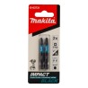 Zestaw 2 szt. końcówek udarowych Philips PH3/50mm, Makita B-63731 Impact Black