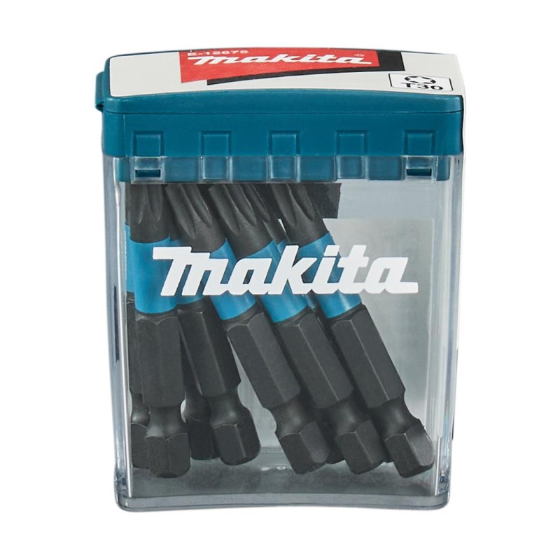 Zestaw 10 szt. końcówek udarowych TORX T30/50mm, Makita E-12675 Impact Black