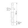 Bity długie YATO YT-0497 Tri-Wing 1/4'' nr2x100mm nr4x100mm 2 szt.