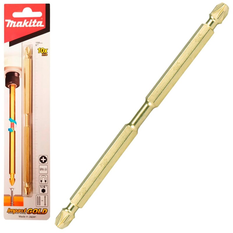 BIT PZ3-PZ3 x150mm dwustronny 1szt MAKITA GOLD