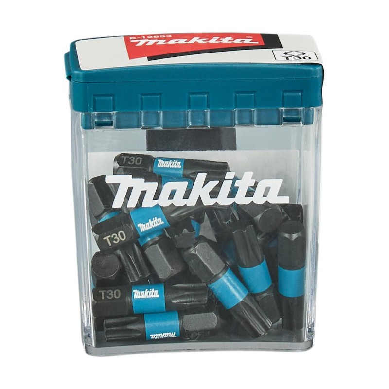 Zestaw 25 szt. końcówek udarowych TORX T30/25mm, Makita E-12653 Impact Black