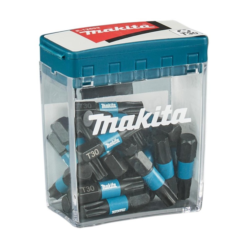 Zestaw 25 szt. końcówek udarowych TORX T30/25mm, Makita E-12653 Impact Black