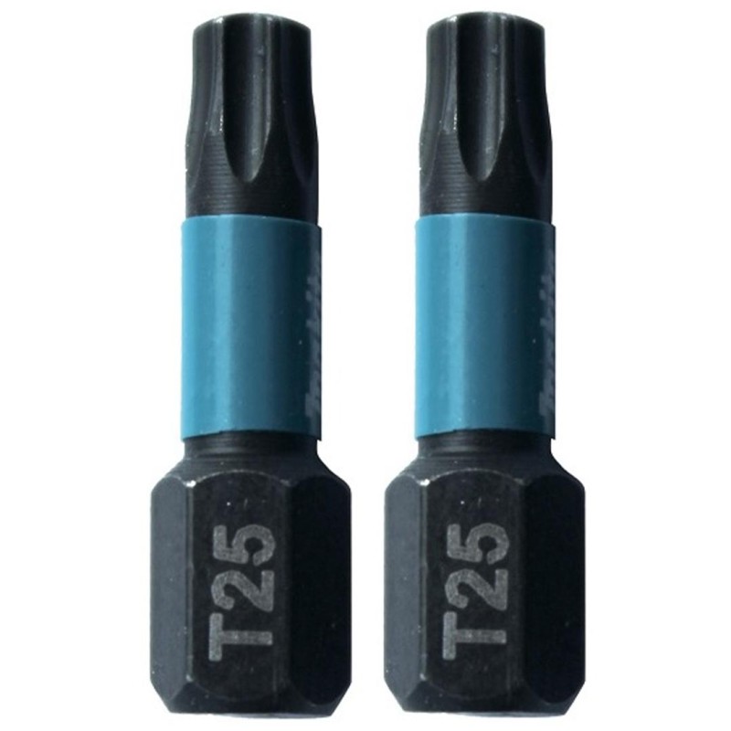 Zestaw 2 szt. końcówek udarowych TORX T25/25mm, Makita B-63688 Impact Black
