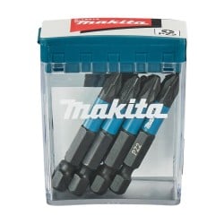 Zestaw 10 szt. końcówek udarowych POZIDRIV PZ2/50mm, Makita E-12413 Impact Black
