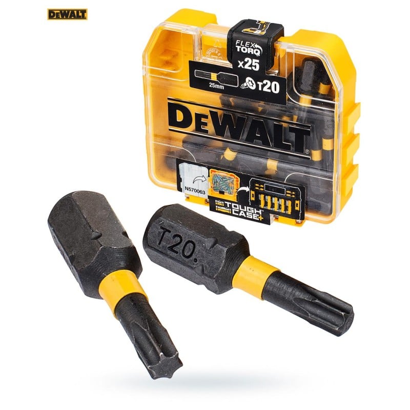 BIT udarowy T20 x 25mm 25szt DEWALT TORSION