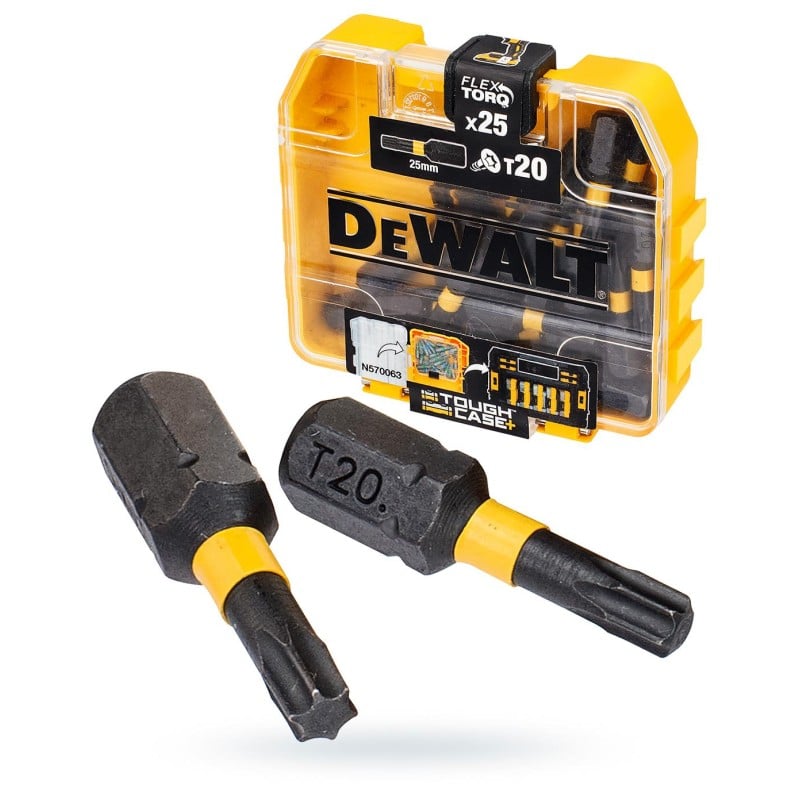 BIT udarowy T20 x 25mm 25szt DEWALT TORSION