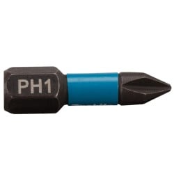 Zestaw 2 szt. końcówek udarowych Philips PH1/25mm, Makita B-63600 Impact Black