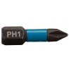 Zestaw 2 szt. końcówek udarowych Philips PH1/25mm, Makita B-63600 Impact Black