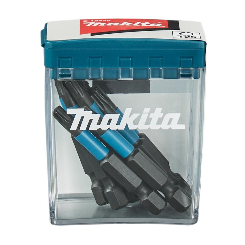 Zestaw 10 szt. końcówek udarowych TORX T25/50mm, Makita E-12435 Impact Black