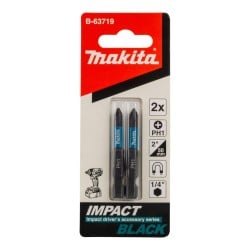 Zestaw 2 szt. końcówek udarowych Philips PH1/50mm, Makita B-63719 Impact Black