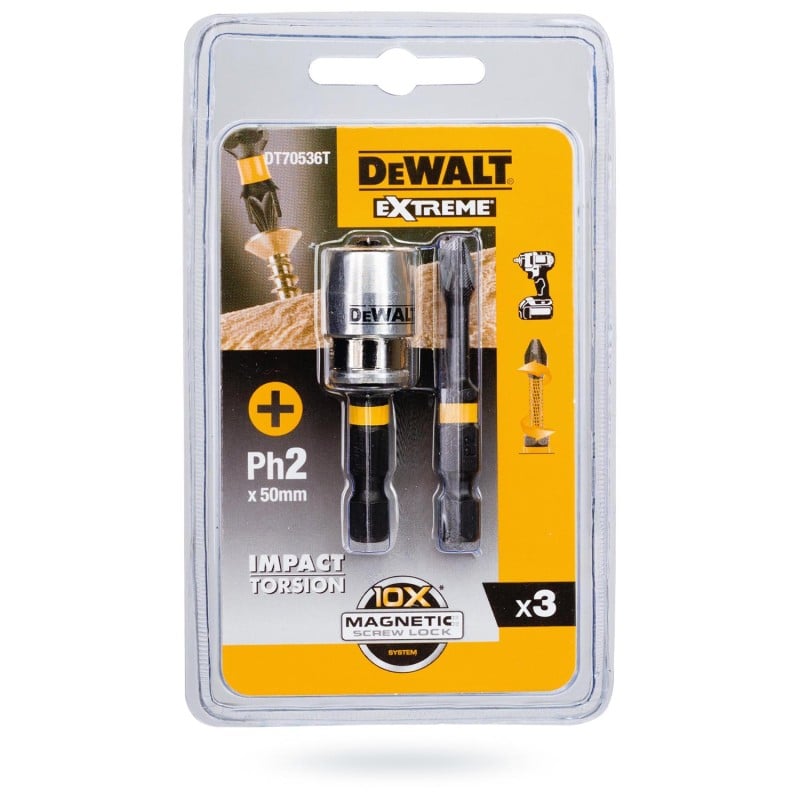 Bit udarowy DEWALT DT70536T PH2x50mm + uchw magn