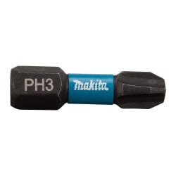 Zestaw 2 szt. końcówek udarowych Philips PH3/25mm, Makita B-63622 Impact Black