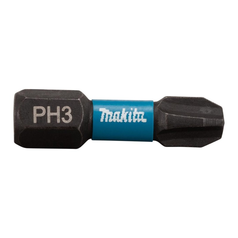 Zestaw 2 szt. końcówek udarowych Philips PH3/25mm, Makita B-63622 Impact Black