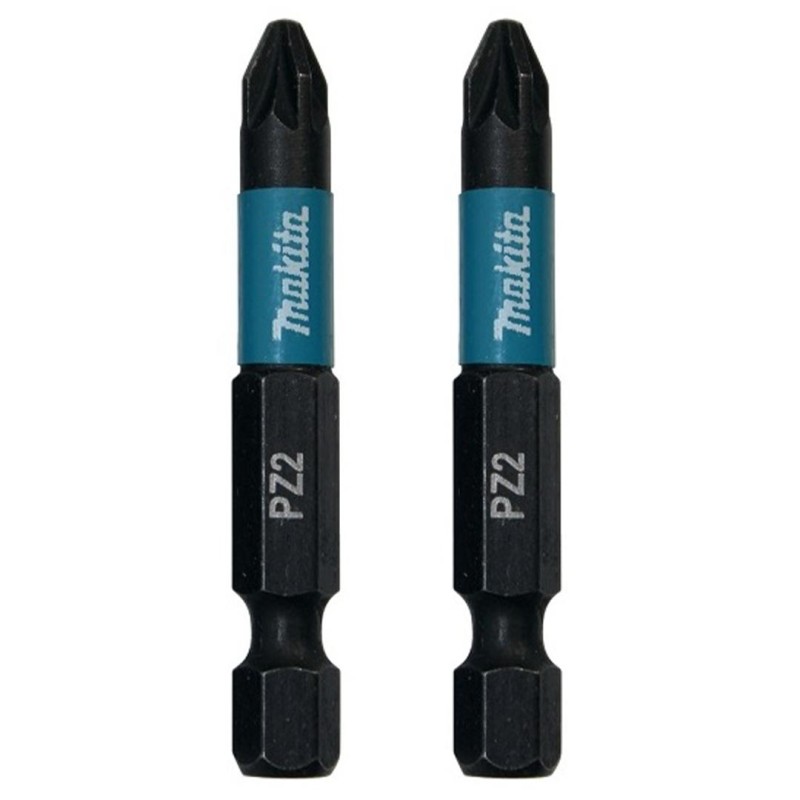 Zestaw 2 szt. końcówek udarowych POZIDRIV PZ2/50mm, Makita B-63753 Impact Black