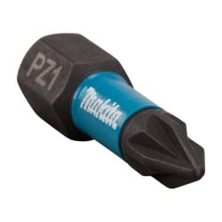 Zestaw 2 szt. końcówek udarowych POZIDRIV PZ1/25mm, Makita B-63638 Impact Black