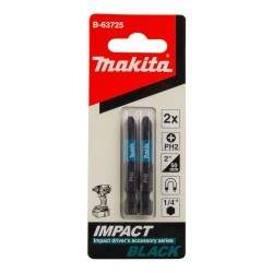 Zestaw 2 szt. końcówek udarowych Philips PH2/50mm, Makita B-63725 Impact Black