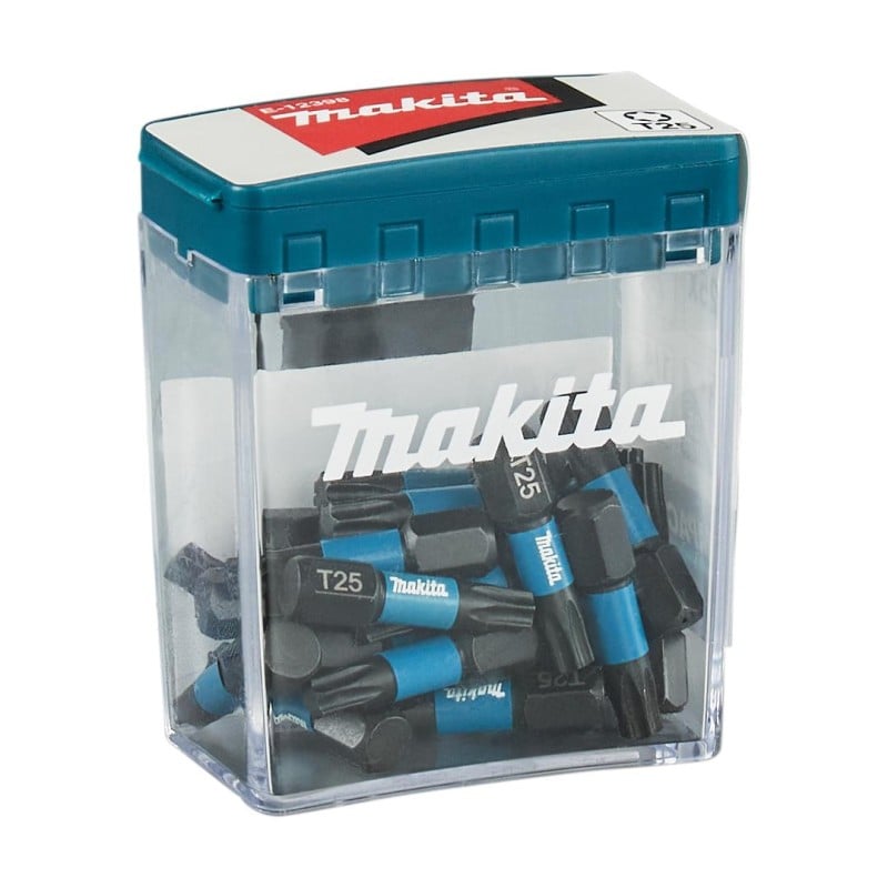 Zestaw 25 szt. końcówek udarowych TORX T25/25mm, Makita E-12398 Impact Black