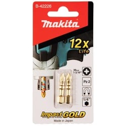 BIT PZ2 x 30mm IMPACT GOLD (opk2szt) MAKITA