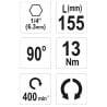Głowica kątowa, adapter do wkrętarki YATO YT-04631