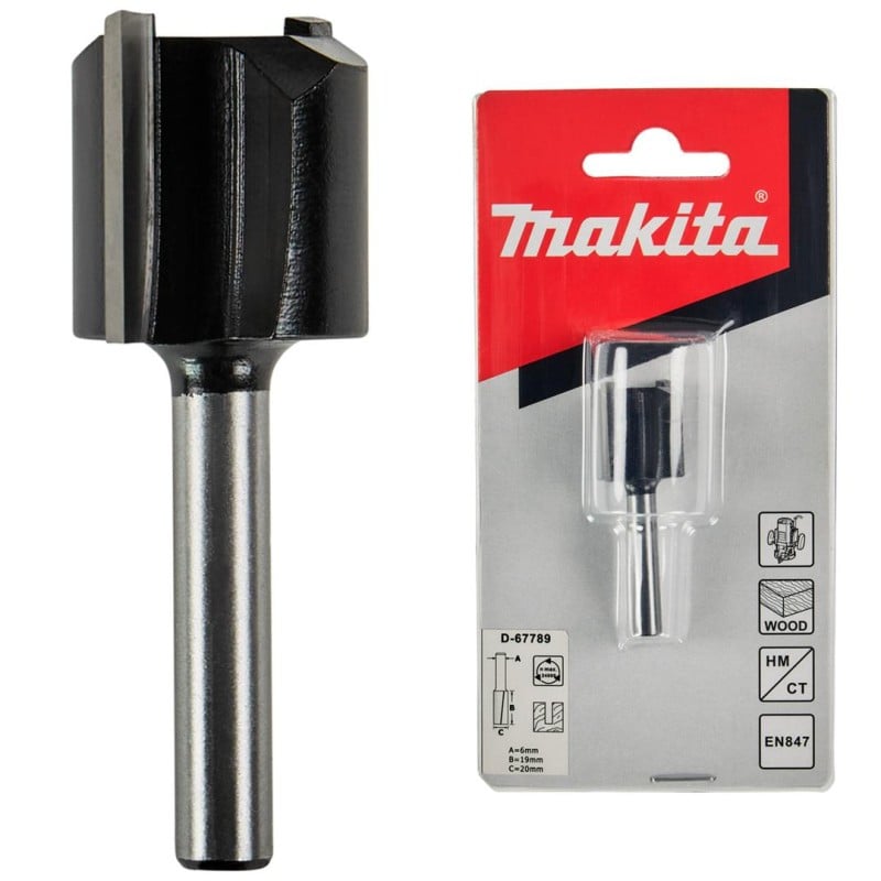 Frez prosty 6mm do frezarki Makita D-67789