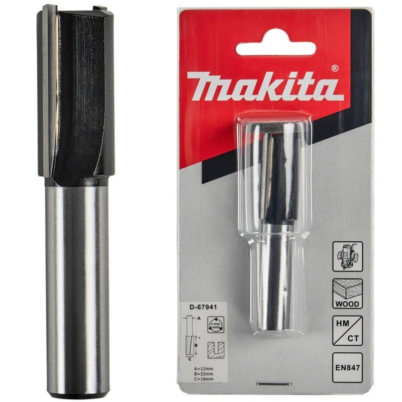 Frez prosty palcowy 16mm 2 ostrza Makita D-67941