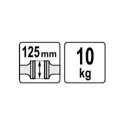 Imadło 125mm obrotowe typ ciężki YATO