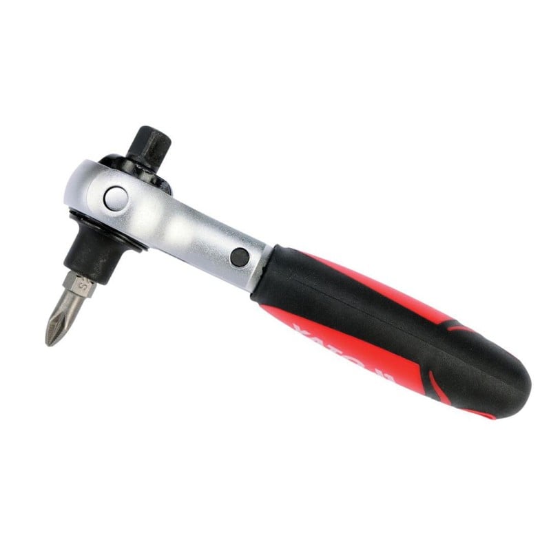 Grzechotka 1/4'' 2w1 obrotowa głowica YATO YT-03311