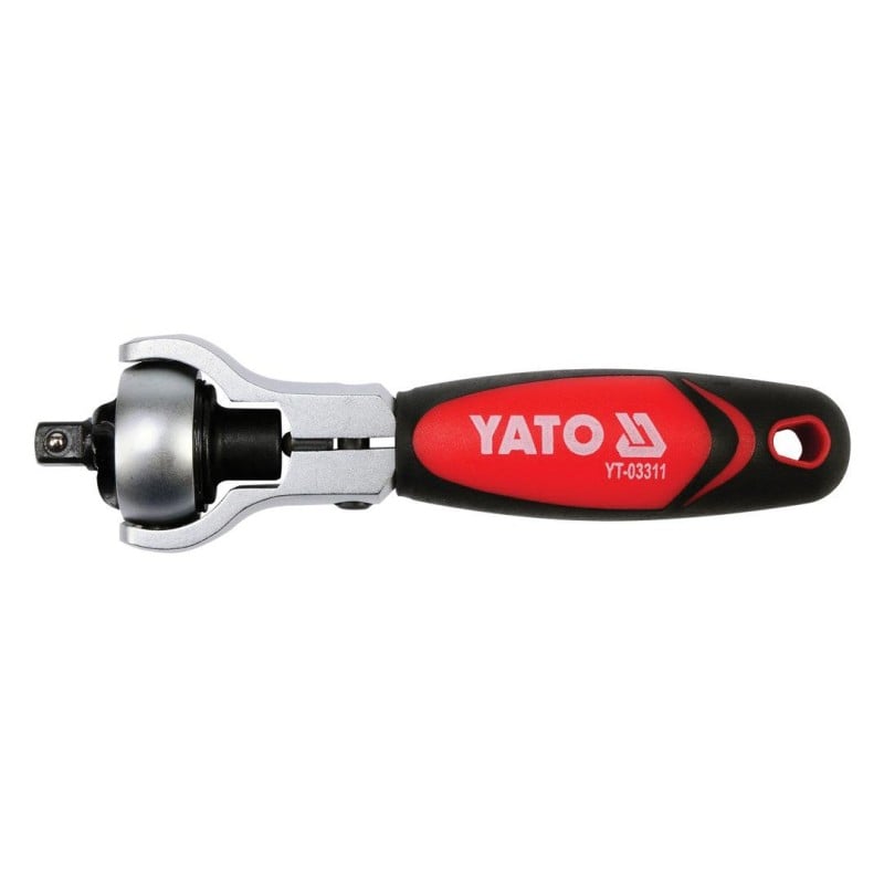 Grzechotka 1/4'' 2w1 obrotowa głowica YATO YT-03311