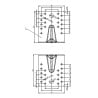 Kątownik ciesielski z przetłoczeniem KP2 105x105x90x2,5mm wzmocniony 20 szt.