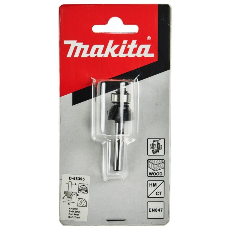 Frez do zaokrągleń 3,2R z łożyskiem Makita D-68395