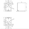 Kątownik ciesielski z przetłoczeniem KP4 70x70x55x2,5mm wzmocniony 20 szt.