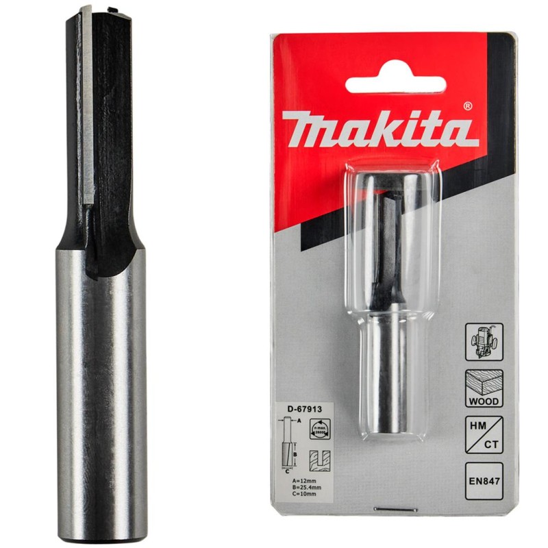 Frez prosty palcowy 10mm 2 ostrza Makita D-67913