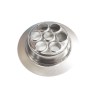 Sitko do umywalki nierdzewne chrom 60mm 6 otworów