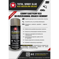 Klej TOTAL SPRAY GLUE czarny elastyczny spray400ml