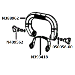 Uchwyt górny do szlifierek DWE4257 DWE4357 125mm