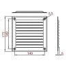 Kratka wentylacyjna aluminiowa D/AKK 175x175mm DOSPEL 007-0646, brązowy
