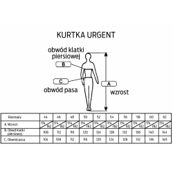 Kurtka robocz.URG-A/58 URGENT pomar/wstawki