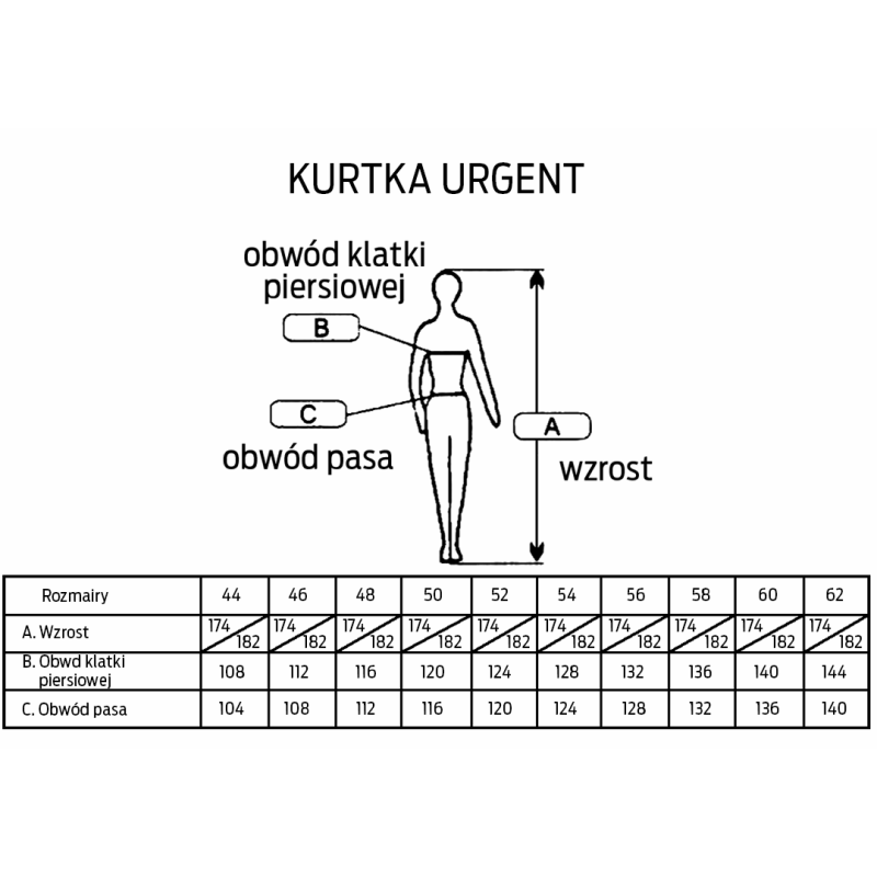 Kurtka robocz.URG-A/58 URGENT pomar/wstawki