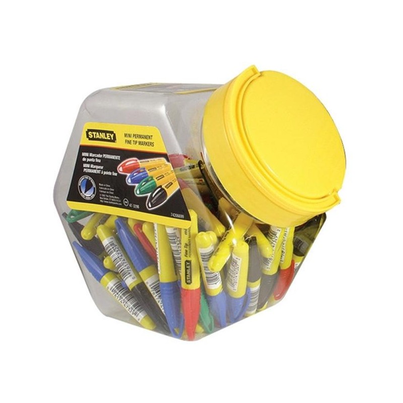 Marker mini 4 kolory (72szt) STANLEY