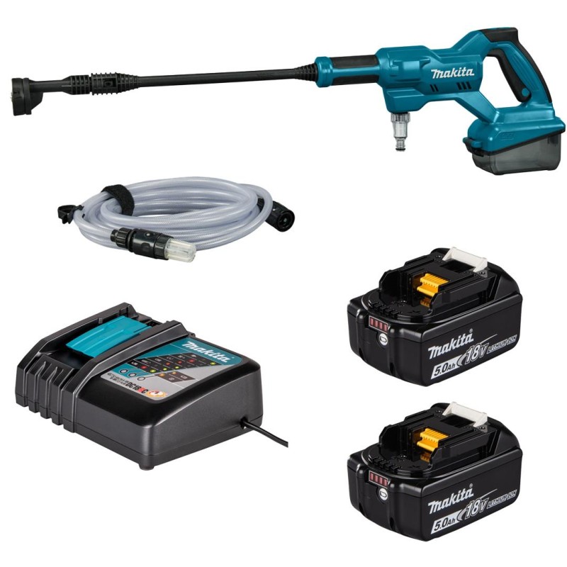 Myjka ciśnieniowa z zasysaniem Makita DHW180 LXT 18V 2x5Ah 24bar 5,3 l/min
