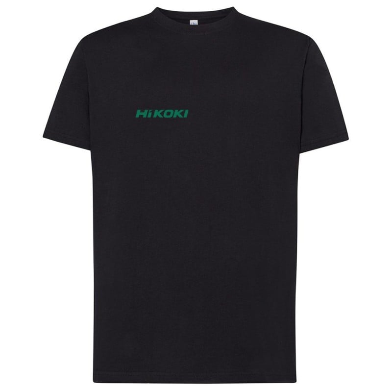 Koszulka T-shirt L czarna z logo HIKOKI