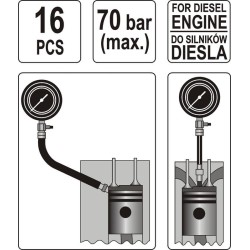 Miernik ciśnienia sprężania DIESEL 16cz