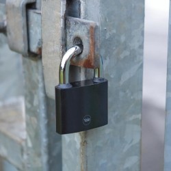Kłódka żeliwna Assa Abloy Yale Y111B/50/125/1/B 50mm 3 klucze czarna