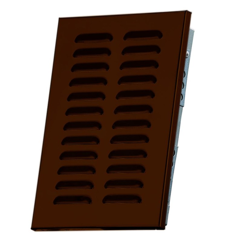 Kratka wentylacyjna, metalowa D/AK 140x210 mm DOSPEL 007-1825, brązowa