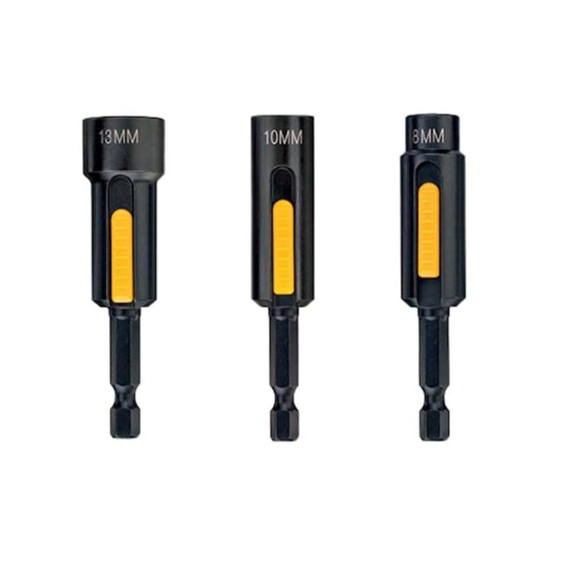 Nasadki udarowe DEWALT DT7460 1/4’’ z magnesem 8/10/13mm EXTREME IMPACT 3 szt.